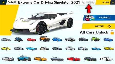 extreme car driving simulator mod apk unlock all cars